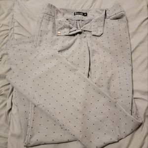 NEW YORK & CO POLKA DOT Pants - Size 4 Long.